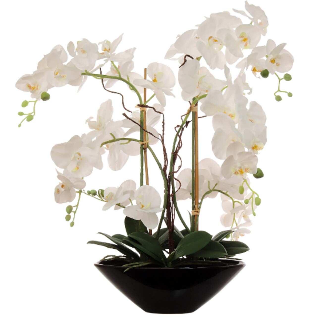 23-Inch Phalaenopsis Orchid Arrangement - Elegant Silk Floral Accent for Home & Office Decor, Floral Home by Artificial Flowers